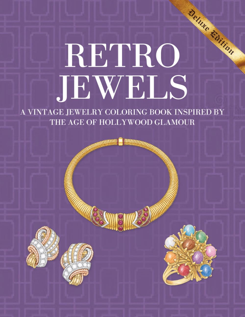 Retro Jewels: A Vintage Jewelry Coloring Book Inspired by the Age of Hollywood Glamour (Eras of Elegance: Antique Jewelry Coloring Series) baixar o livro de graça
