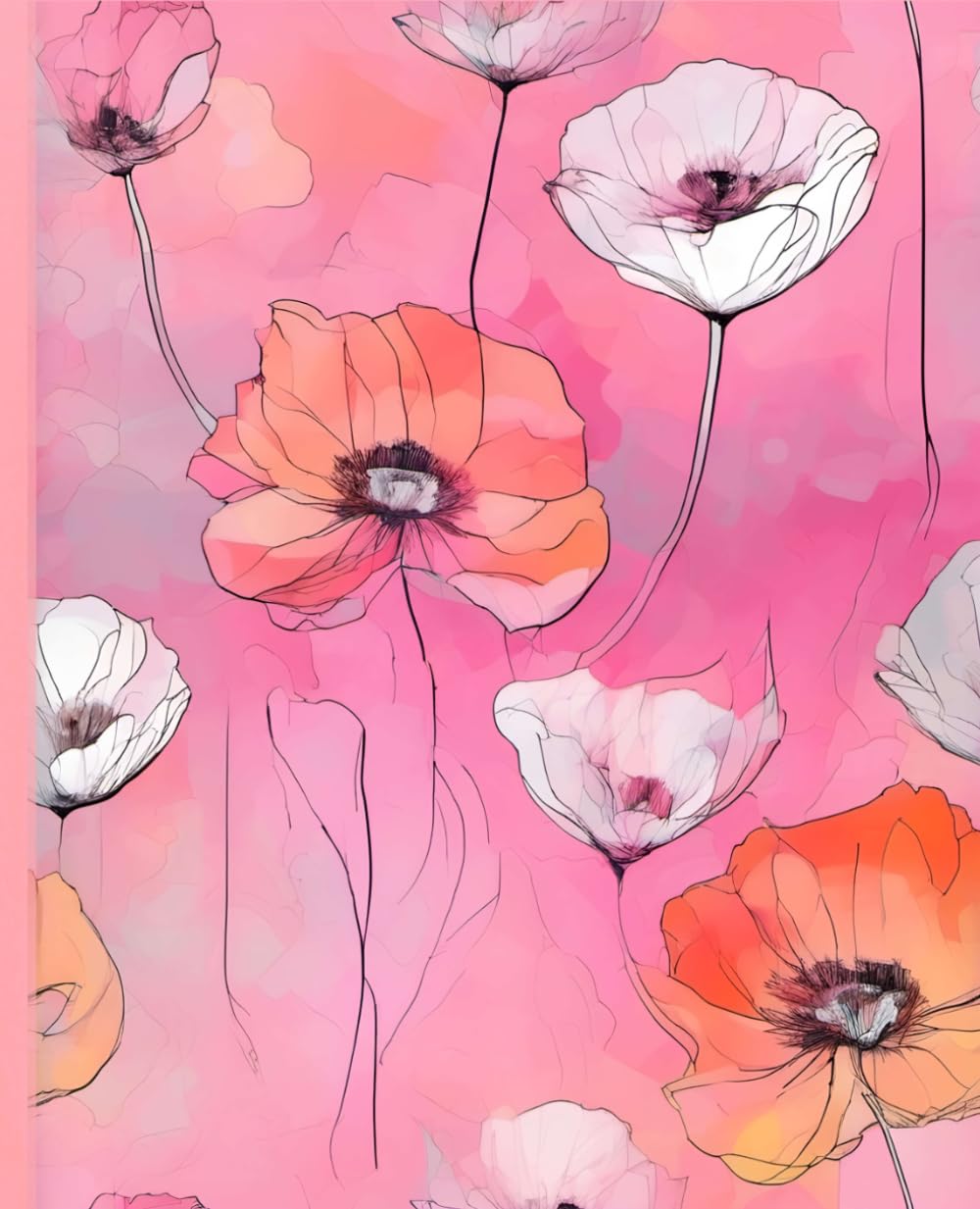 capítulo por capítulo baixar PINK POPPY COMPOSITION NOTEBOOK SELF LOVE WELLNESS JOURNAL DIARY DRAWING SKETCH SCRIBBLE PAD Botanical Floral Nature Art Wild Peach Rose Blush Flowers Poppies Wildflowers: SP360 SCHOOL OFFICE SUPPLY