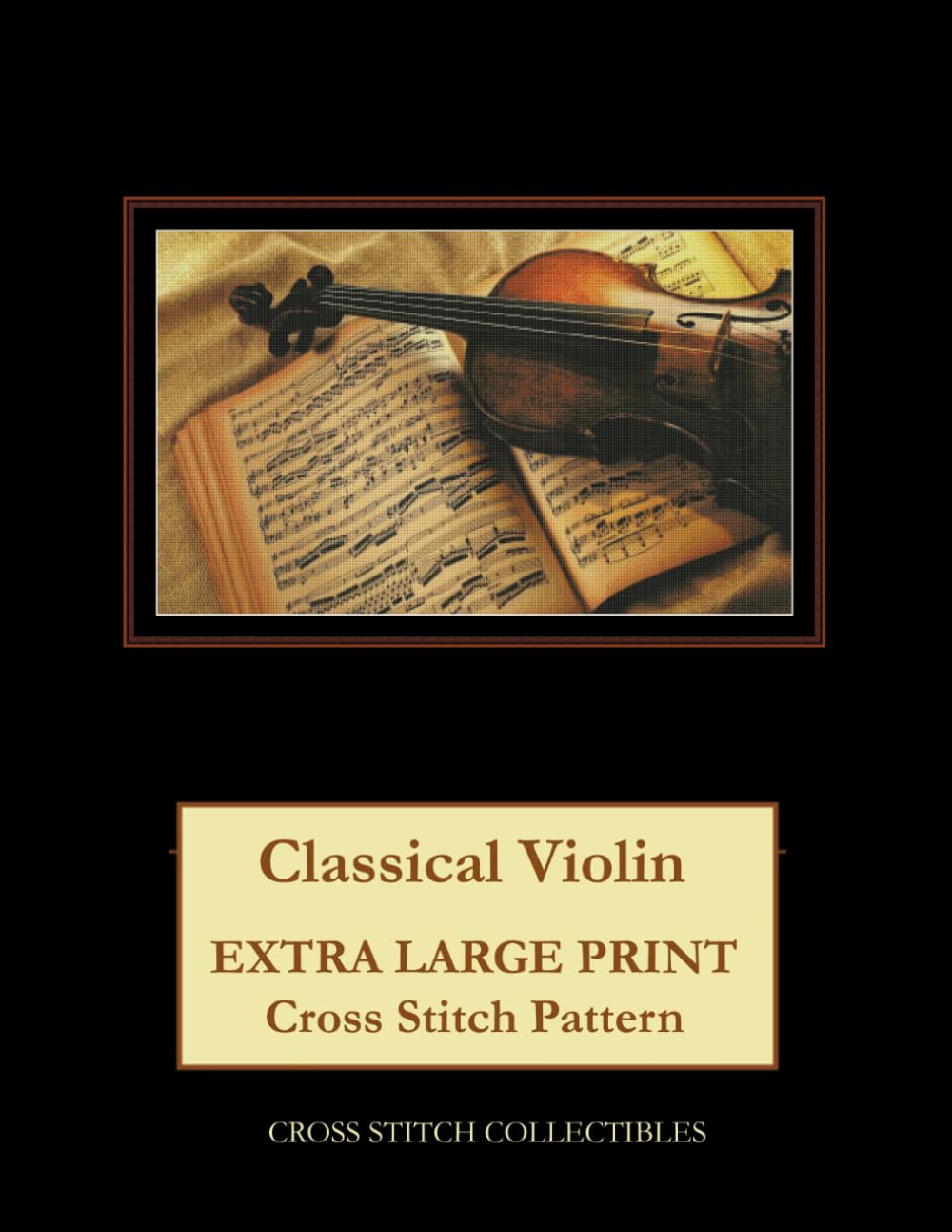 Classical Violin: Extra Large Print Cross Stitch Pattern baixar o livro de graça