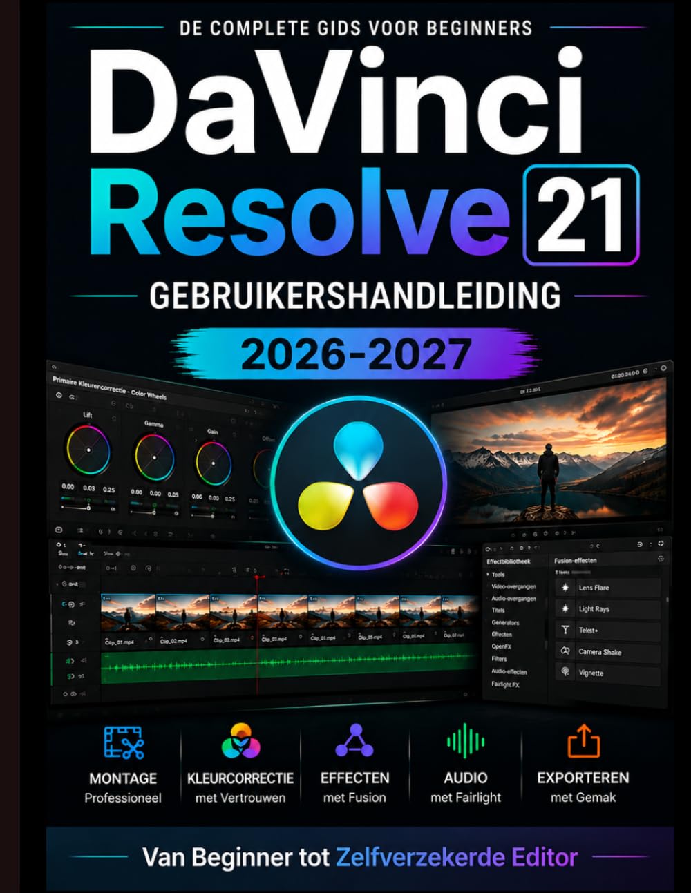 capítulo por capítulo baixar DaVinci Resolve 21 GEBRUIKERSHANDLEIDING 2026-2027: Van beginner tot zelfverzekerde redacteur (Dutch Edition)