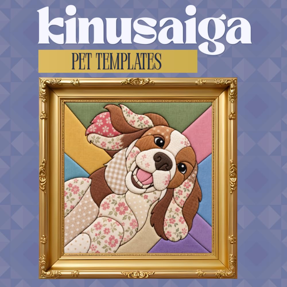 Kinusaiga Pet Template Book: 35 Beginner-Friendly Templates Square for Fabric Art baixar livro de graça