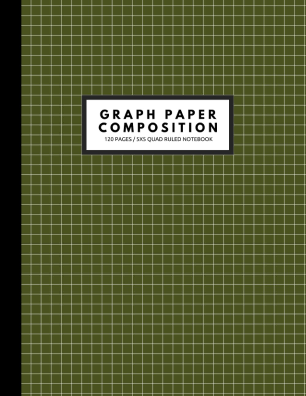 ler totalmente Graph Paper Composition Notebook: Grid Paper Notebook, Quad Ruled 5x5, 120 Pages, 8.5 Inch x 11 Inch, Army Green.