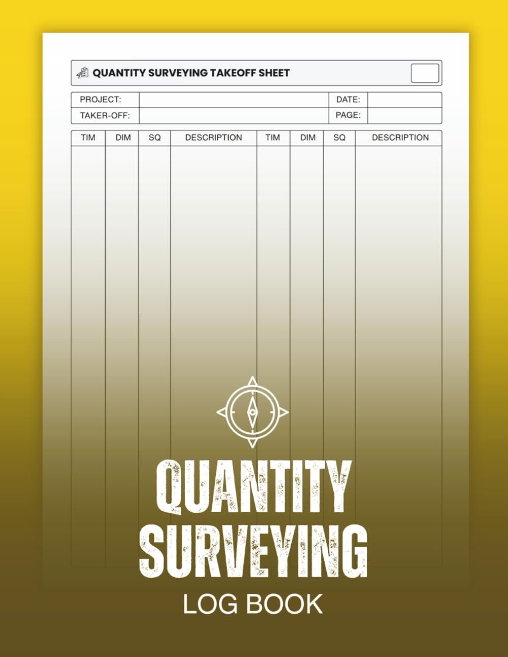 Quantity Surveying Takeoff Sheets Book: Professional Construction Estimate Log for Material and Labor Tracking baixar o livro de graça