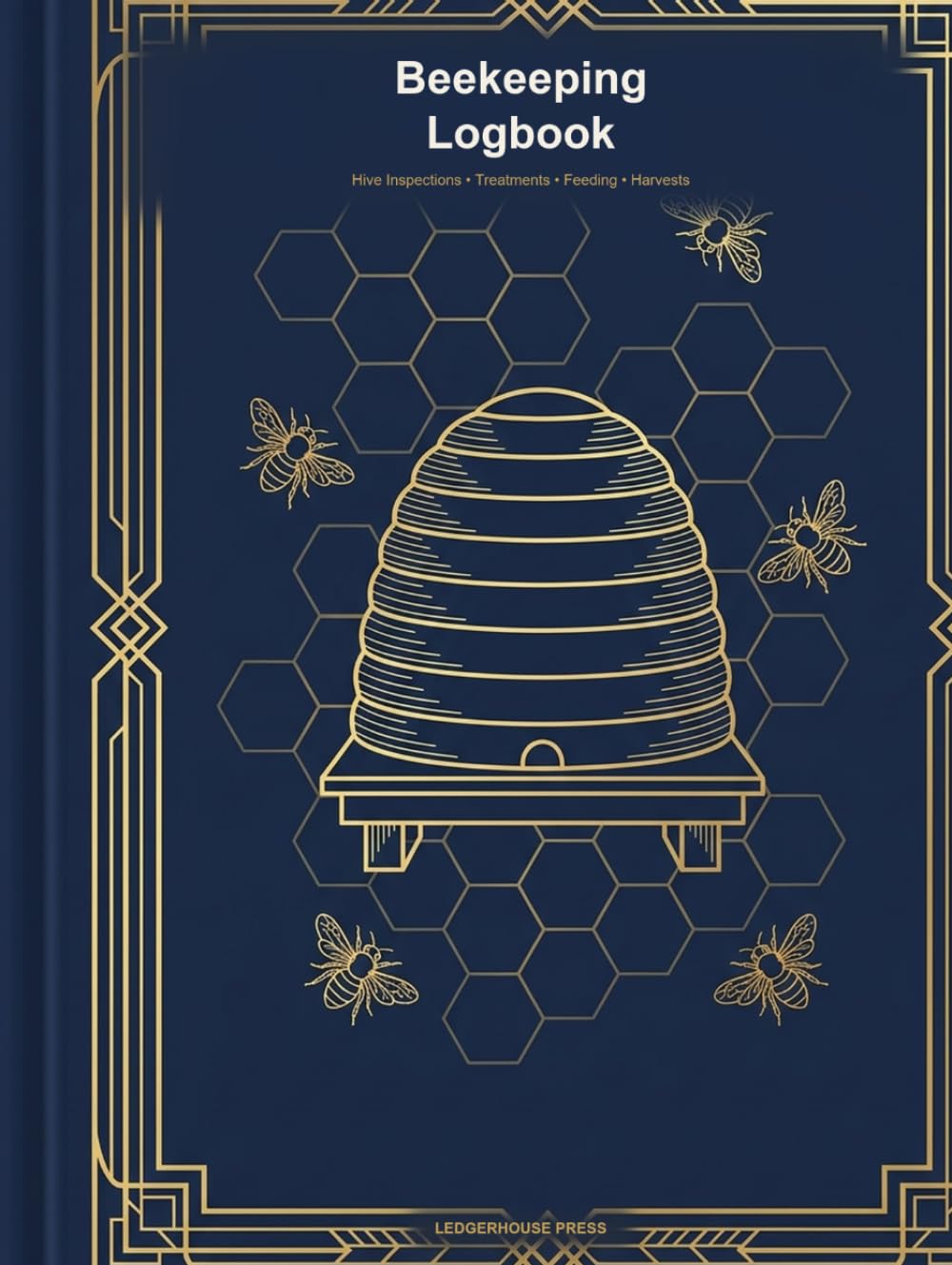 Beekeeping Logbook: Hive Inspection Log Book & Apiary Journal for Up to 6 Hives — Track Queens, Brood, Mite Counts, Treatments, Feeding & Honey Harvests | Large 8.5x11 Beekeeper's Record Book baixar o livro de graça