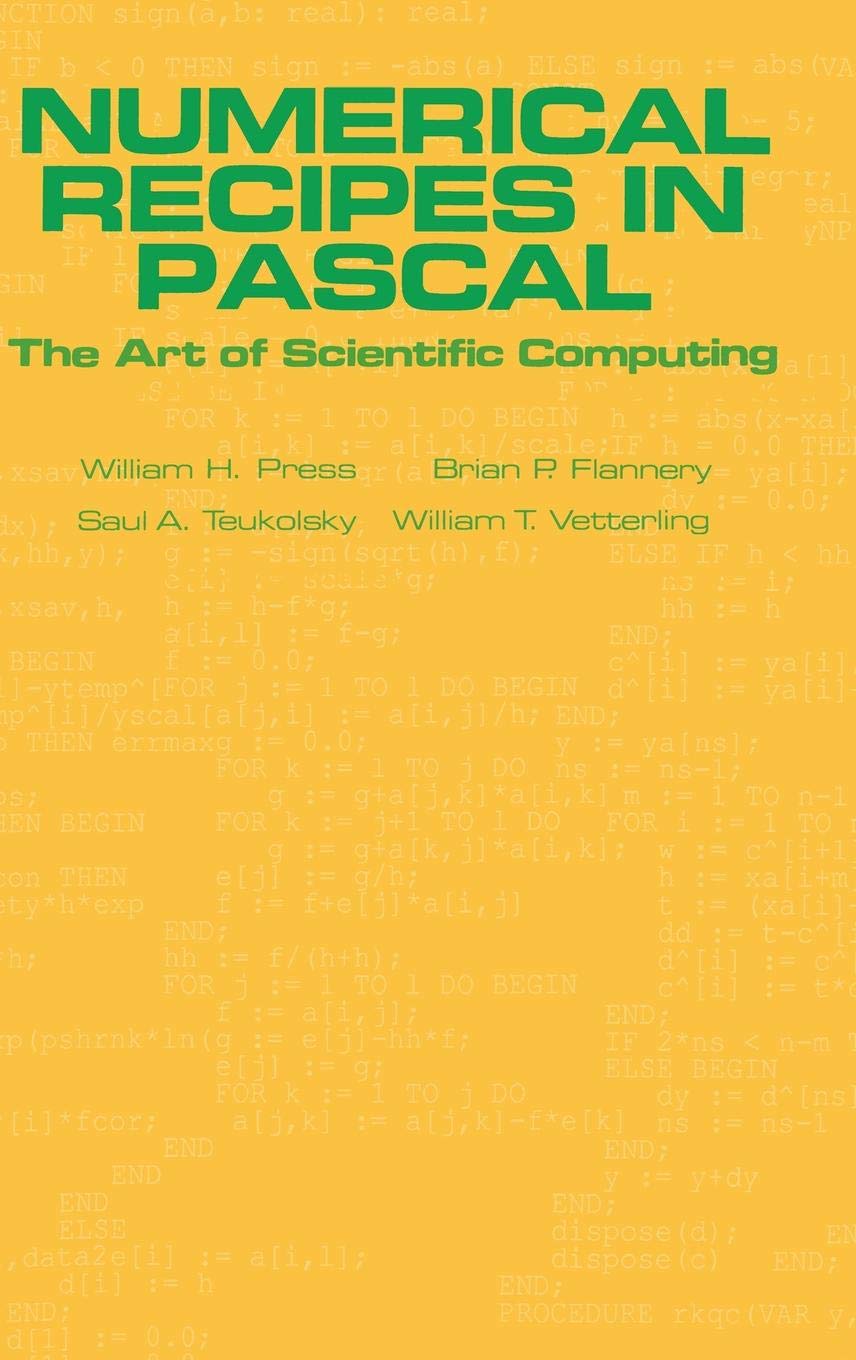 Numerical Recipes in Pascal (First Edition): The Art of Scientific Computing baixar o livro de graça
