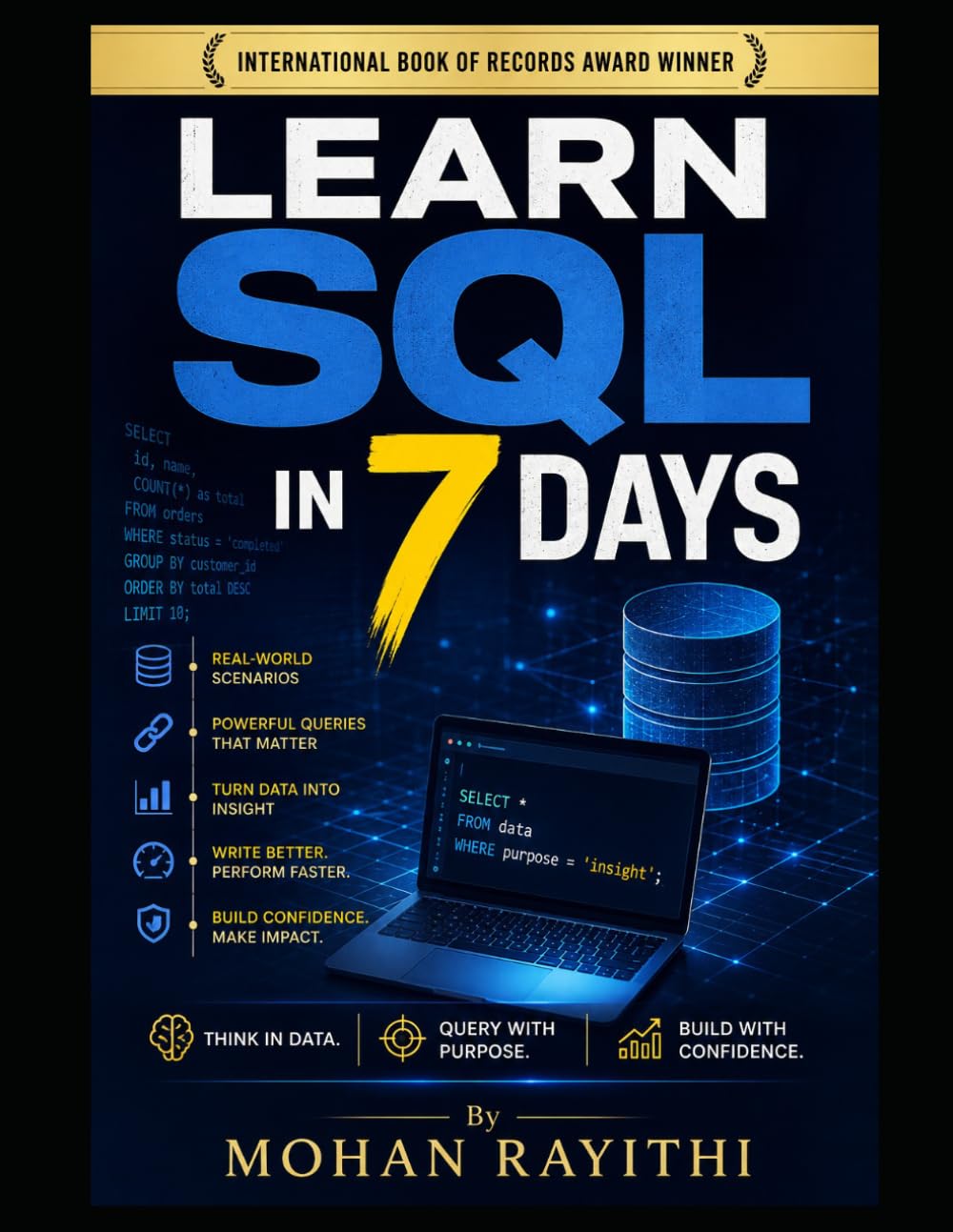 ler totalmente Learn SQL in 7 Days: Think in Data. Query with Purpose. Build with Confidence.