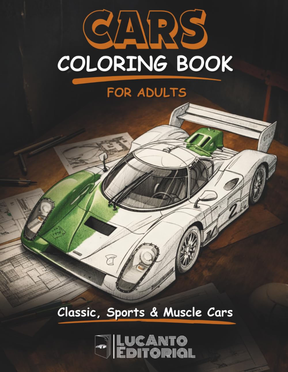 capítulo por capítulo baixar Car Coloring Book for Adults: Classic, Sports & Muscle Cars Coloring Pages for Car Lovers, Relaxation and Creativity