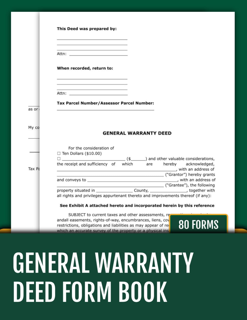 General Warranty Deed Form Book: 80 Ready-to-Use Legal Templates for Real Estate Transactions | 8.5 x 11 inches. baixar livro de graça