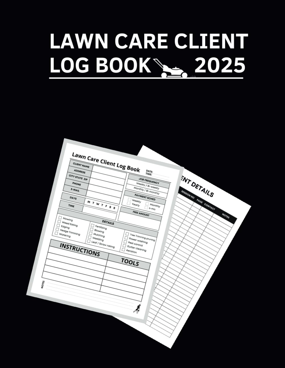 ler totalmente Lawn Care Client Log Book 2025: Organize your landscaping work, invoicing and client contact information in one place