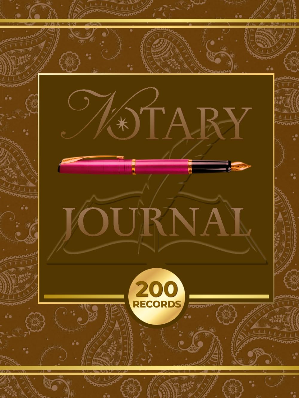 capítulo por capítulo baixar Notary Journal: A Notary Public Log Book to Record 200 Notarial Acts - Brown and Gold Cover
