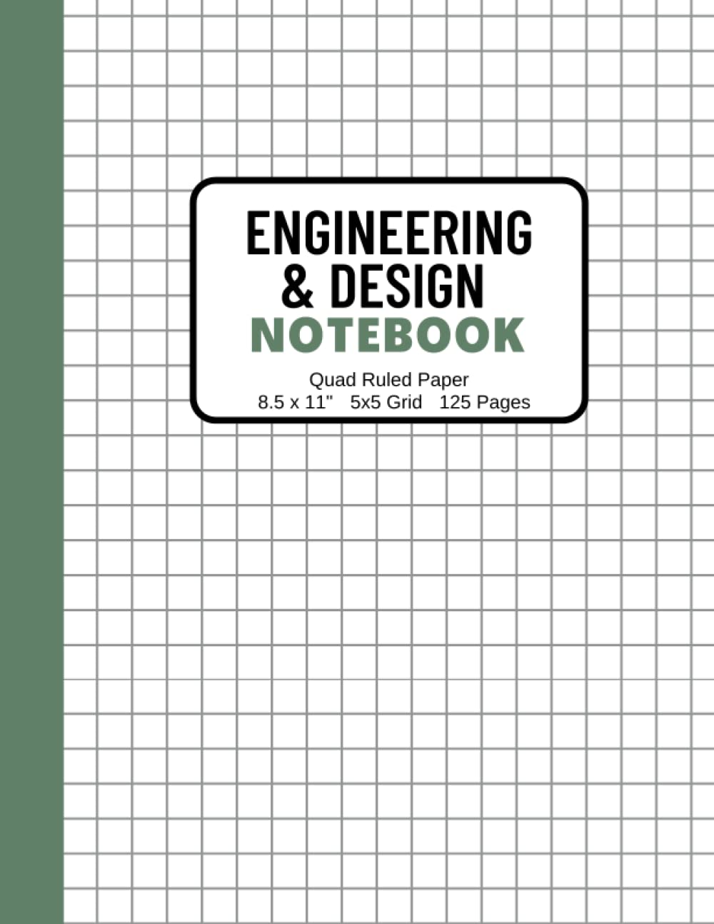 ler totalmente Engineering & Design Notebook: Quad Ruled 5x5, Grid Paper Journal for Engineering Work, Math & Science College Students, Designers, with Numbered Pages and Table of Contents (125 pages, 8.5x11")