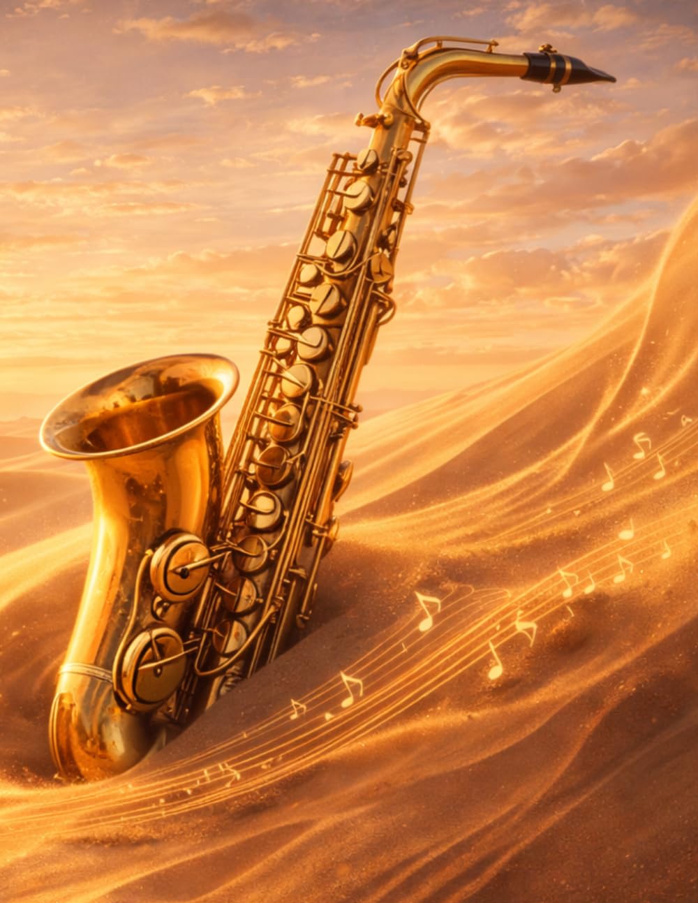 Sheet Music Book – Golden Saxophone in a Desert at Sunset: Blank Manuscript Paper with 12 Staves Per Page for Composition, Songwriting, Lessons,... and Creative Ideas | 100 Pages | 8.5 x 11 baixar o livro de graça