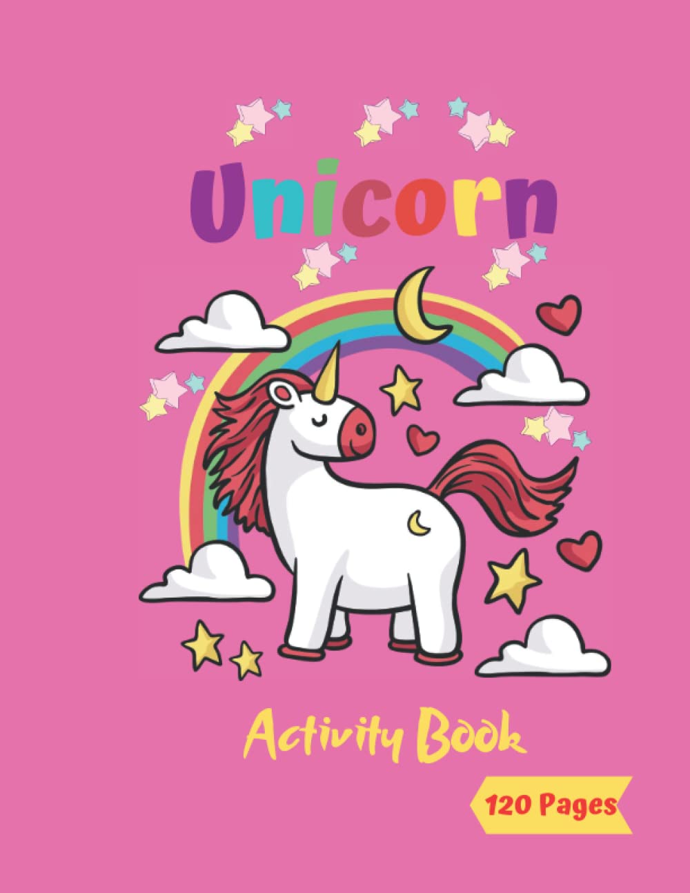Unicorn Activity Book: Workbook for Unicorn Coloring, How to Draw for Kids, Mazes, Dot to Dot and Word Search Puzzles,Ages 4-7,120Pages baixar o livro de graça