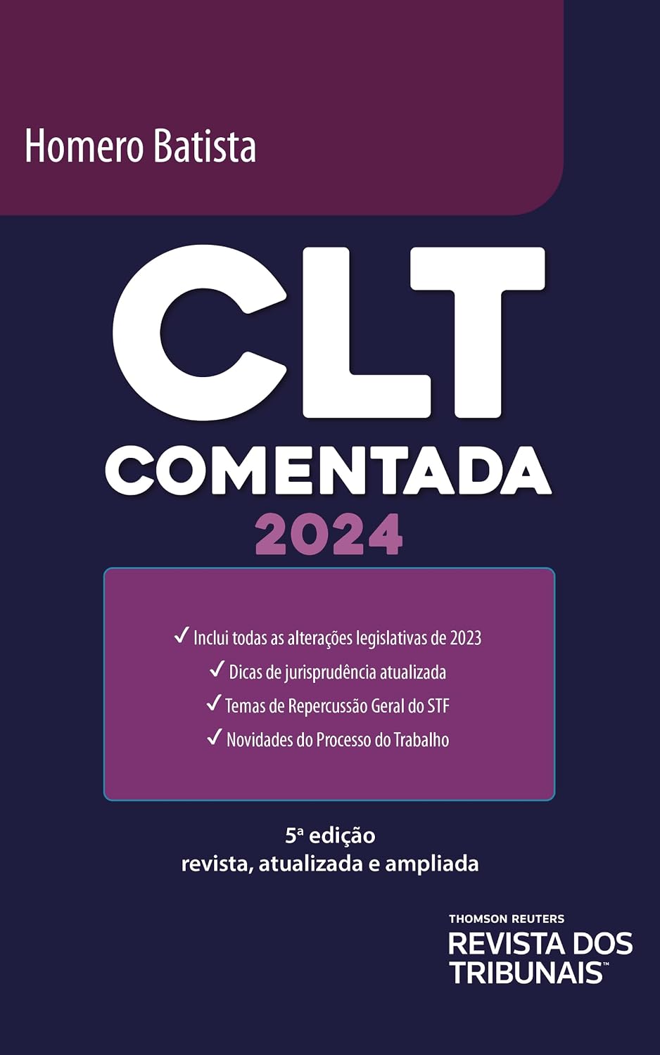 CLT Comentada 5º edição baixar o livro de graça