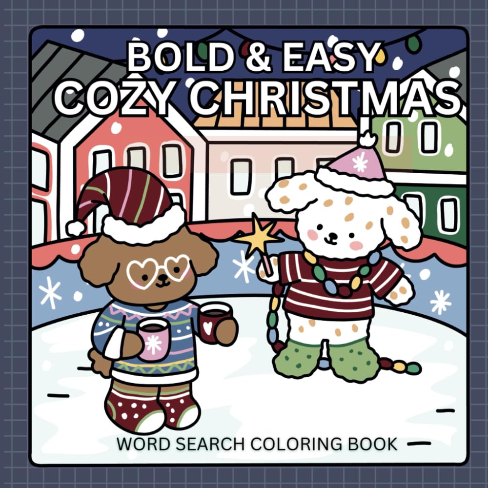 Bold and Easy Christmas Word Search Coloring Book: 50 Simp[le Winter and Holiday Activity Pages for Kids, Teens, Adults and Seniors baixar livro de graça