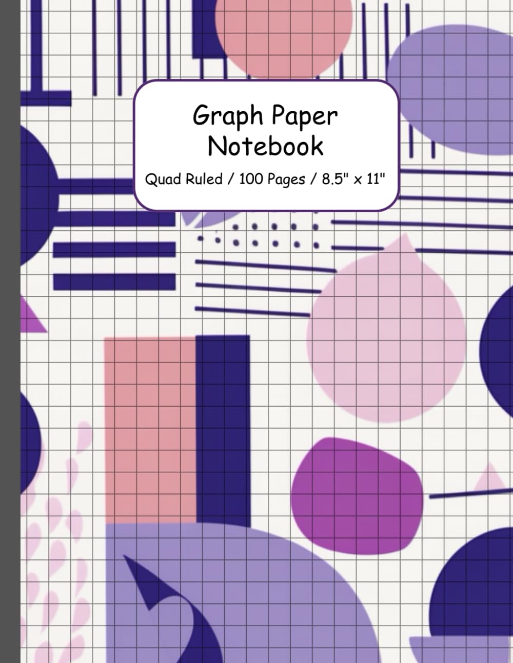 ler totalmente Graph Paper Notebook for Math, Science, Engineering: Fun Memphis Style 80s Cover - Quad Ruled 4x4 - 100 pages - 8.5 in x 11 in