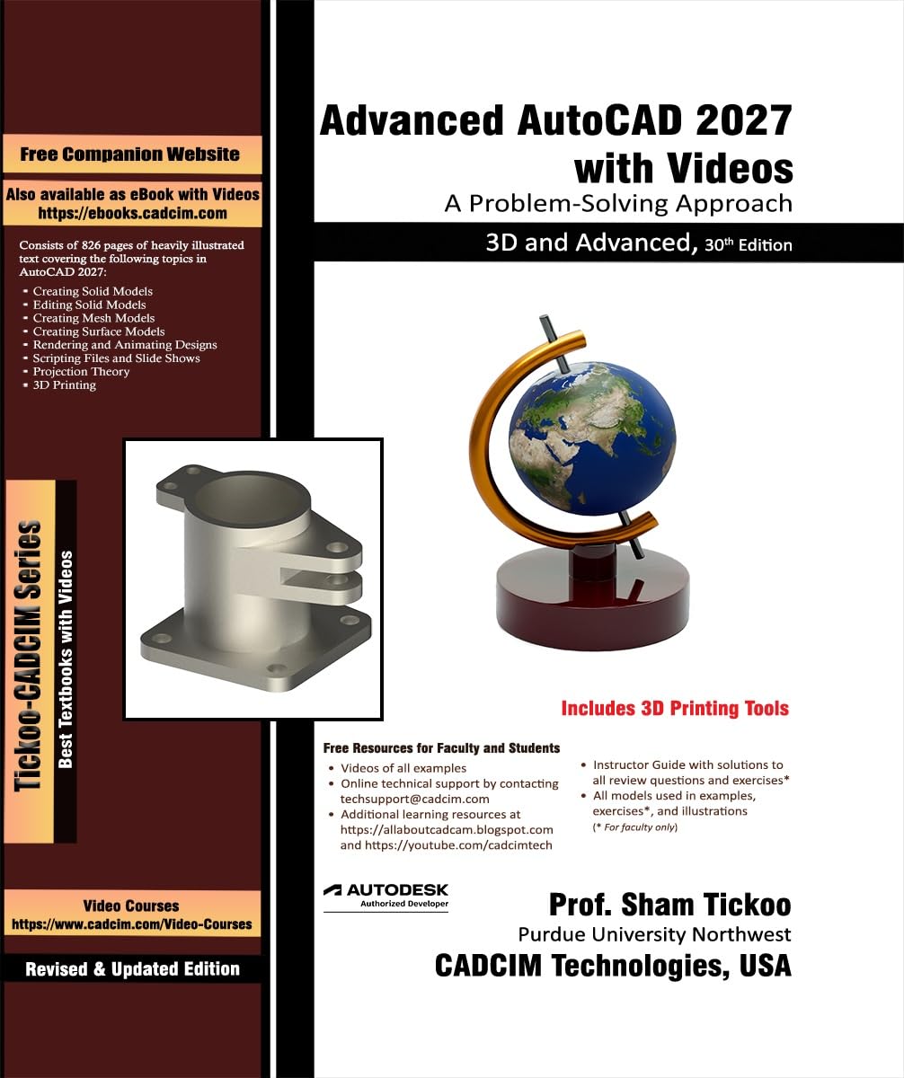Advanced AutoCAD 2027 with Videos: A Problem-Solving Approach, 3D and Advanced, 30th Edition (English Edition) baixar o livro de graça