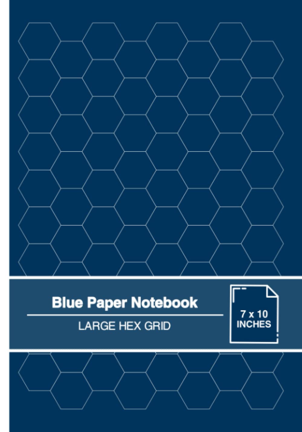 Blue Paper Notebook: Large Hex Grid | For use with Gel Pens and White Ink | Cyanotype Look | Medium baixar o livro de graça
