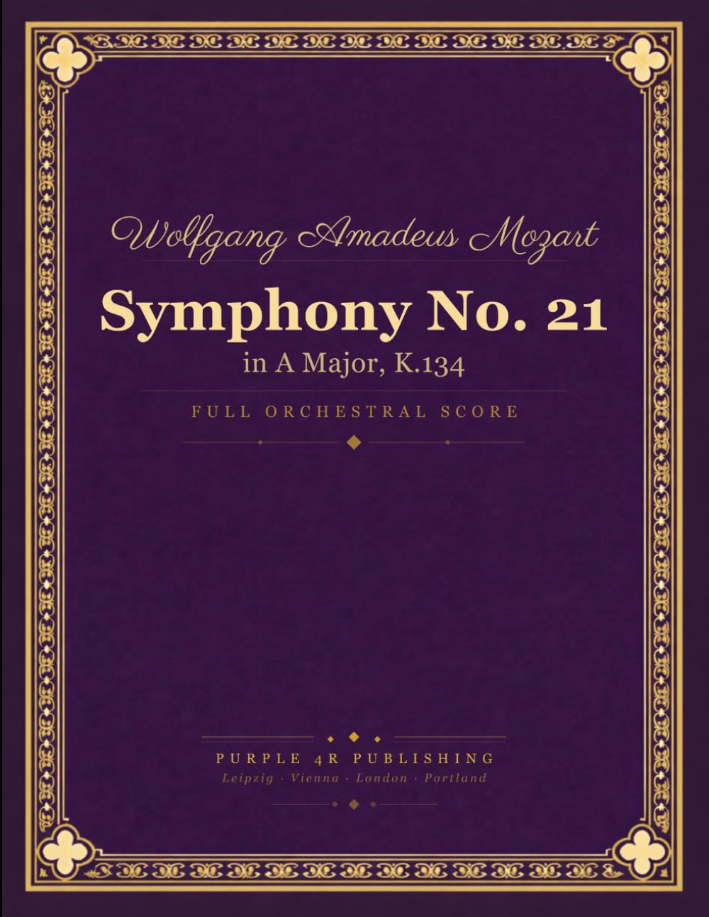 capítulo por capítulo baixar Mozart: Symphony No. 21 in A major, K. 134 - Full Orchestral Score