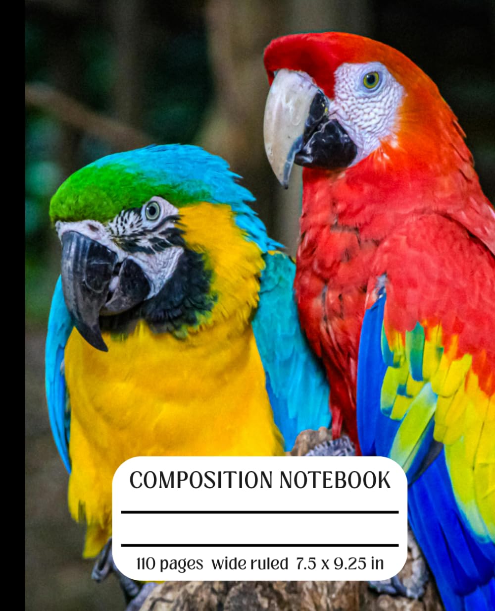 Parrot Composition Notebook: Wide Ruled Journal for Macaw Lovers and Bird Enthusiasts | Gift for Parrot Fans, Birdwatchers, and Tropical Wildlife Lovers | 7.5 x 9.25 in baixar o livro de graça