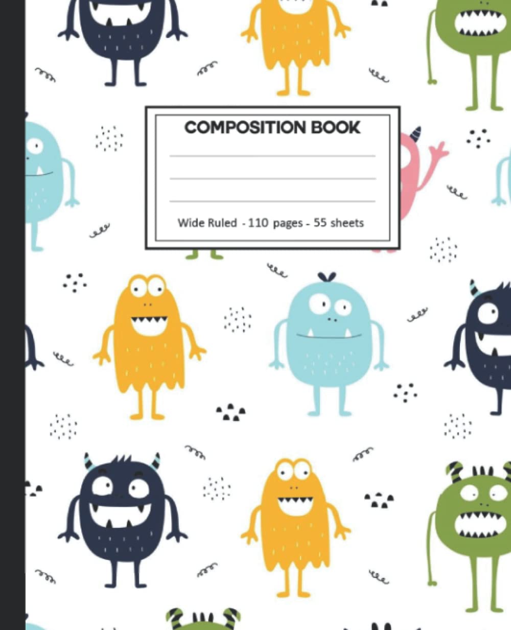 ler totalmente Composition Notebook: Composition Notebook with Monsters for School.