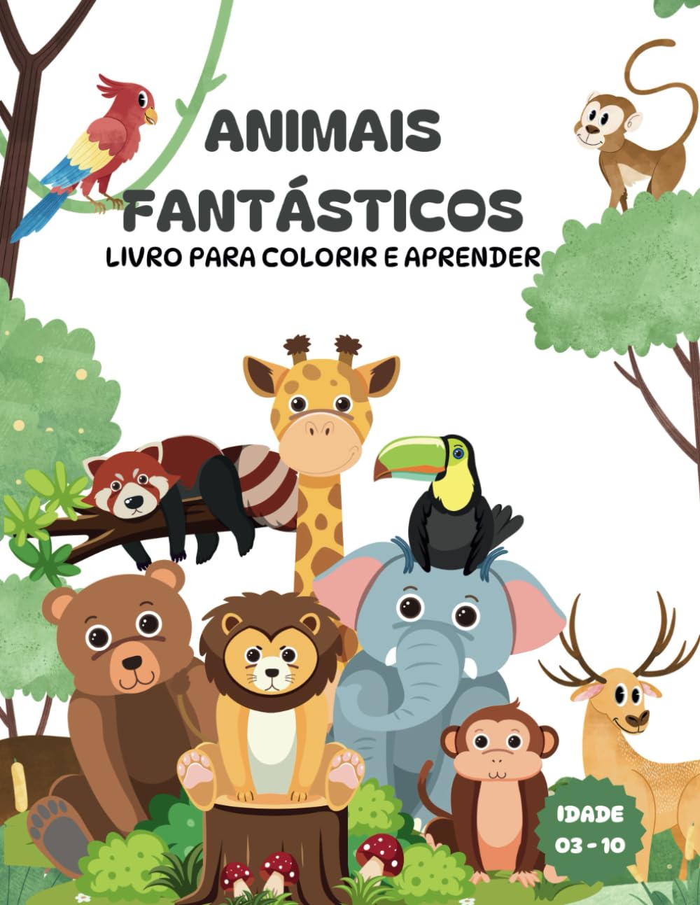 ler totalmente Animais Fantásticos - Colorir e Aprender: 100 Animais para Colorir e Escrever (Portuguese Edition)