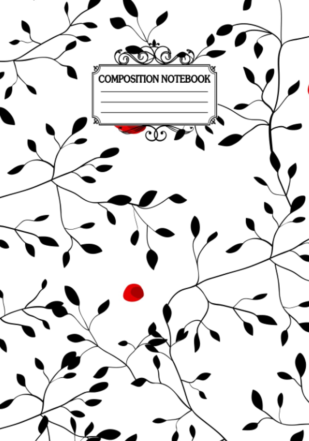 Composition Notebook: Wild plants cover design notebook journal| Pretty wide ruled notebook for students, kids, teens, work, teacher, women, school... ruled 7"x10" | Inspirational wish notebook. baixar livro de graça