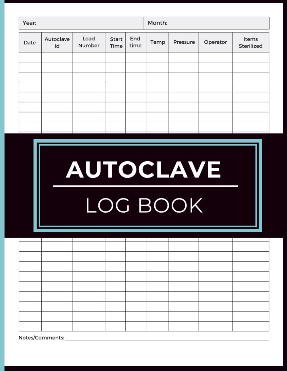 ler totalmente Autoclave Log Book: Equipment Operation Record for Tracking Sterilization Cycles, Load Data, Temperature Readings, and Pressure Levels