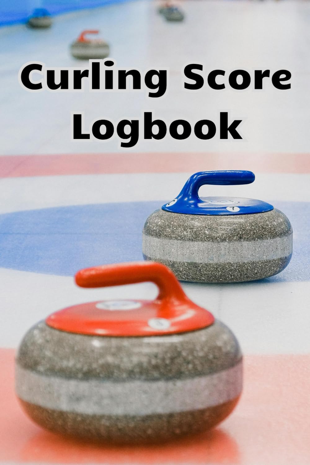 ler totalmente Curling Score Logbook 200 Modern, Red Blue House Cover