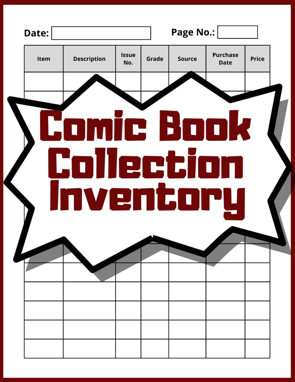 Comic Book Collection Inventory: Efficient Log Book to Record and Catalog Your Comic Books baixar livro de graça