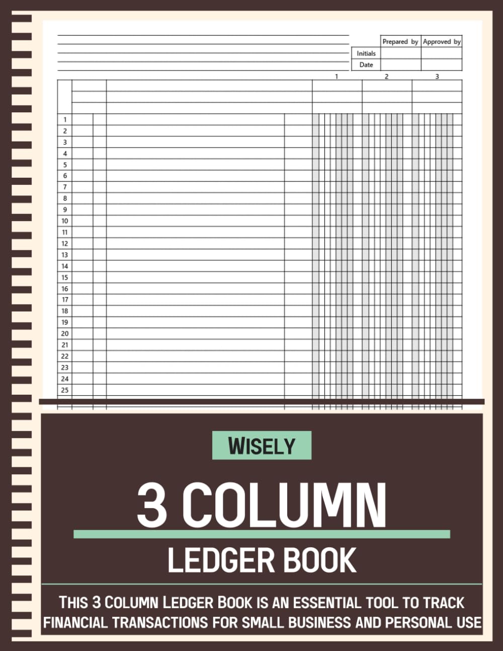 capítulo por capítulo baixar 3 Column Ledger Book: Three Column for Accounting and Bookkeeping, Log Book for Small Business and Personal Use