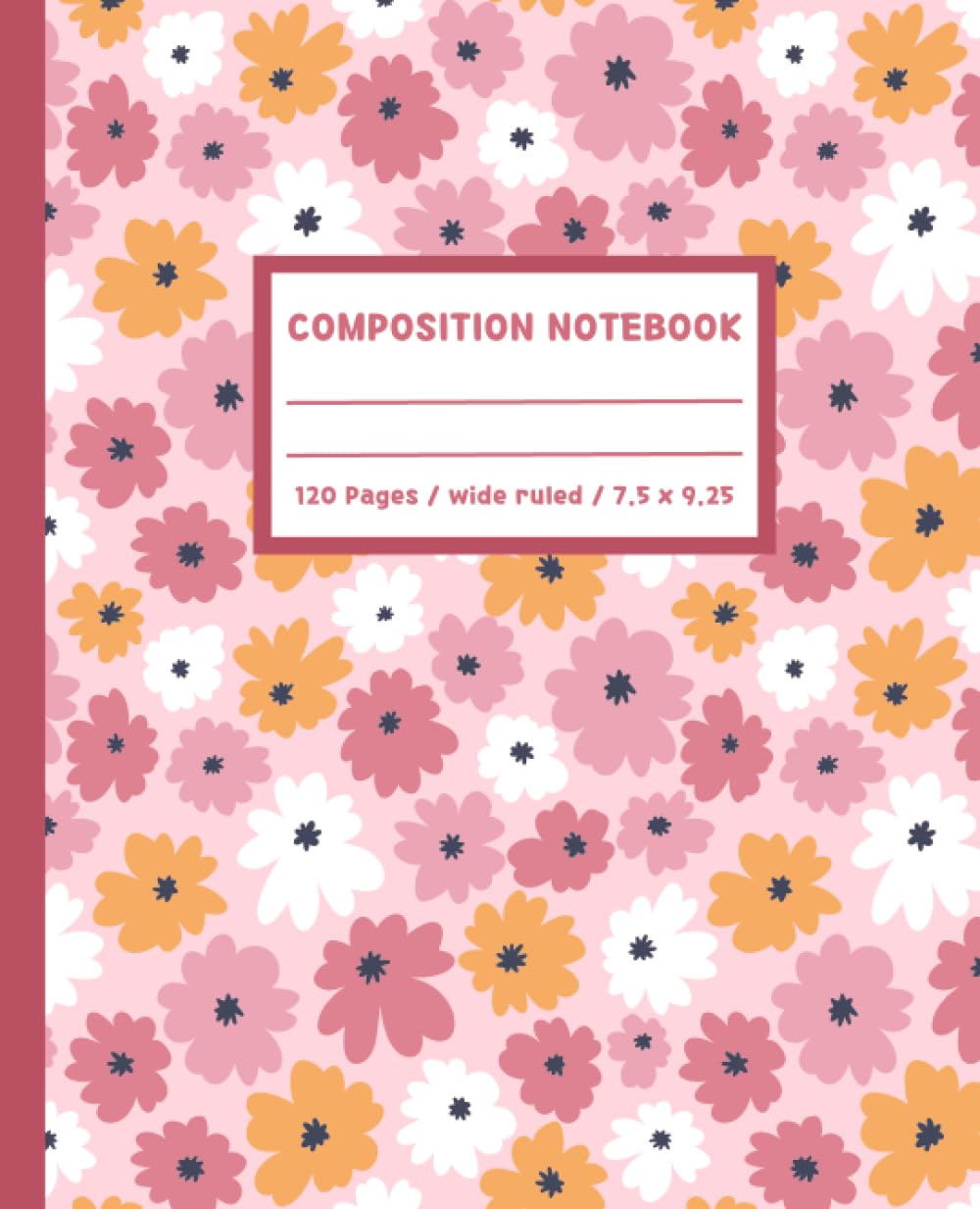 Wide Ruled Composition Notebook: Summer Spring Floral Aesthetic Journal | Cute School Supplies For Teen Girls baixar o livro de graça