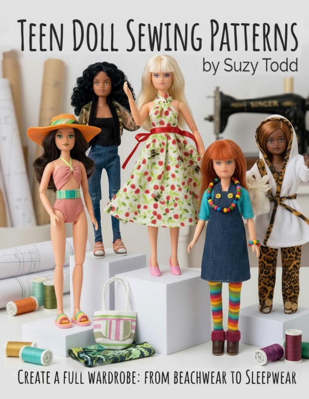 TEEN DOLL SEWING PATTERNS: Create a full wardrobe from beachwear to sleepwear baixar livro de graça