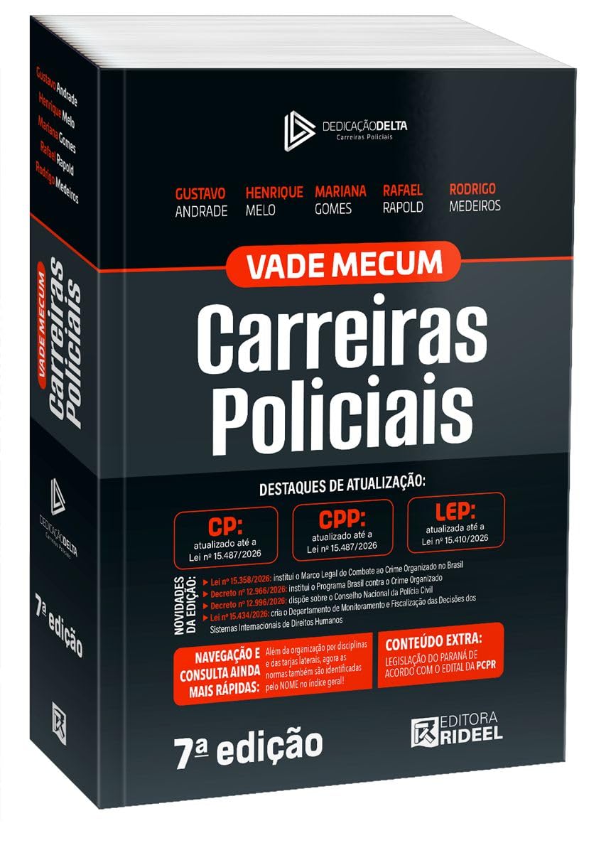 Vade Mecum Carreiras Policiais - Dedicação Delta - PCPR (2026)