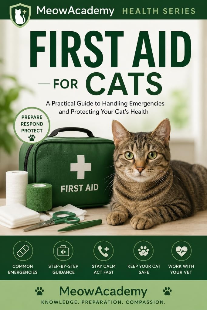 ler totalmente First Aid for Cats: A Practical Guide to Handling Common Emergencies Before Professional Veterinary Care (MeowAcademy Health Series Book 3) (English Edition)