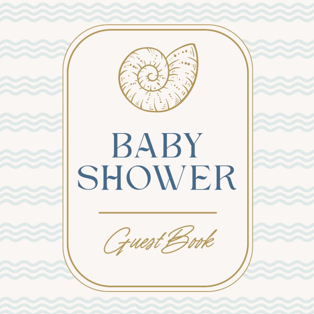 Baby Shower Guest Book: Ocean Themed Seashell Celebration Memory Keepsake for Guests to Sign-In, Record Predictions, Newborn Wishes, & Parental Advice with Gift Log & Photos/Memories Pages to Welcome baixar livro de graça