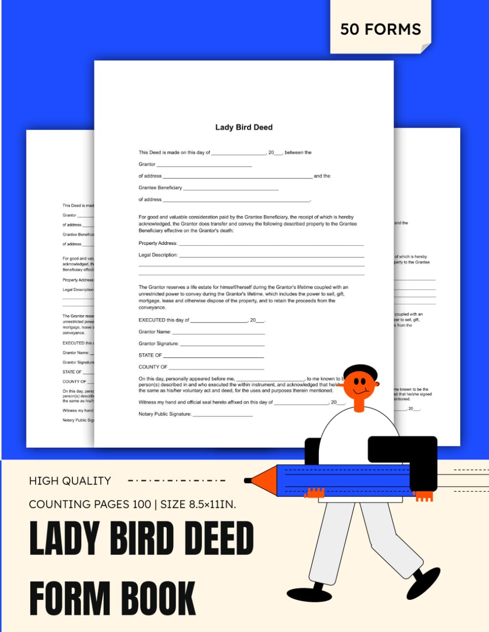ler totalmente Lady Bird Deed Forms Book: 50 Enhanced Life Estate Deeds for Estate Planning & Probate Avoidance, 8.5 x 11 inches.