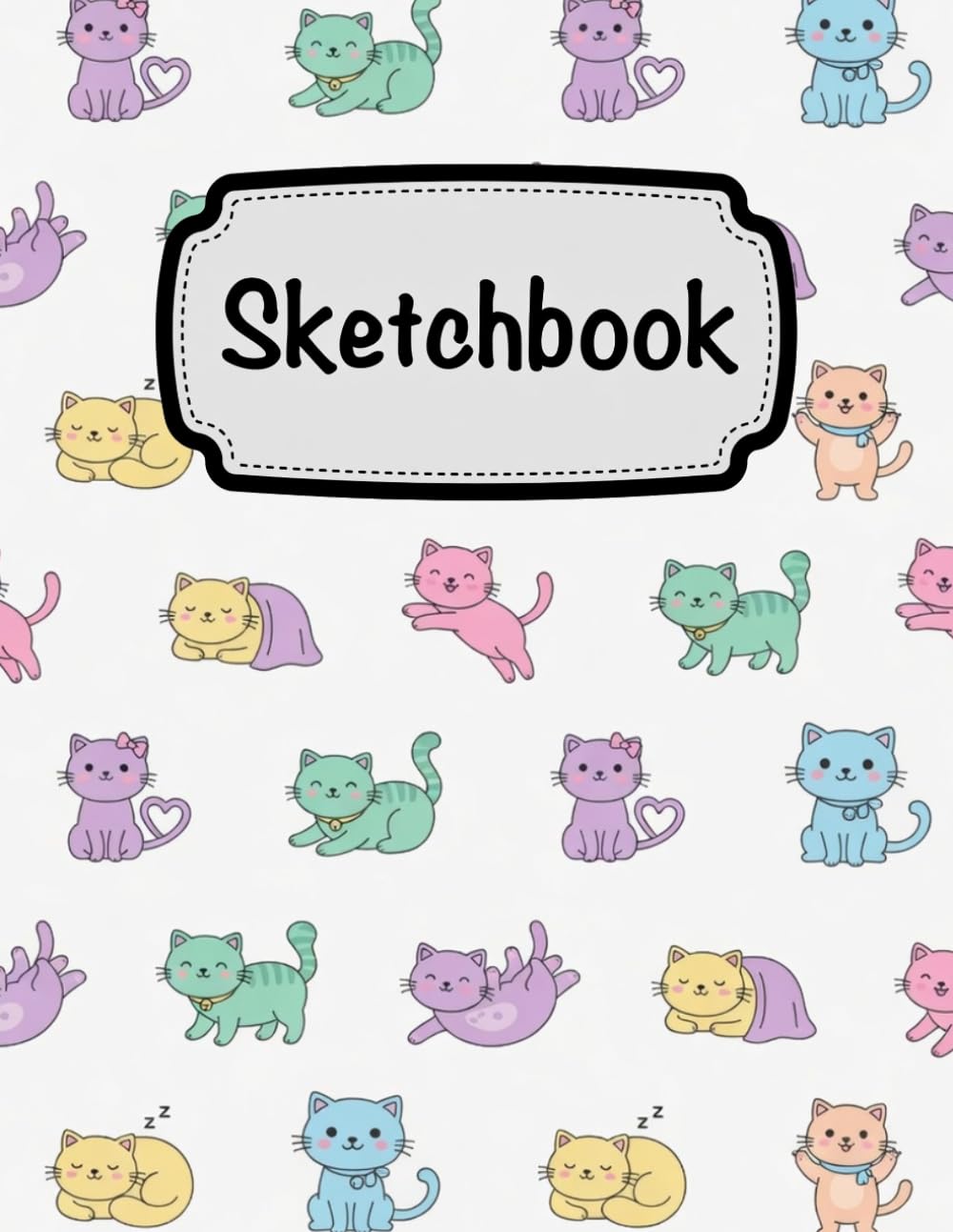 ler totalmente Cute Pastel Cat Sketchbook for Kids: Kawaii Drawing Book for Girls & Boys | 8.5 x 11 in | Blank Pages for Doodling, Sketching & Creative Fun | Perfect Birthday & Christmas Gift for Cat Lovers