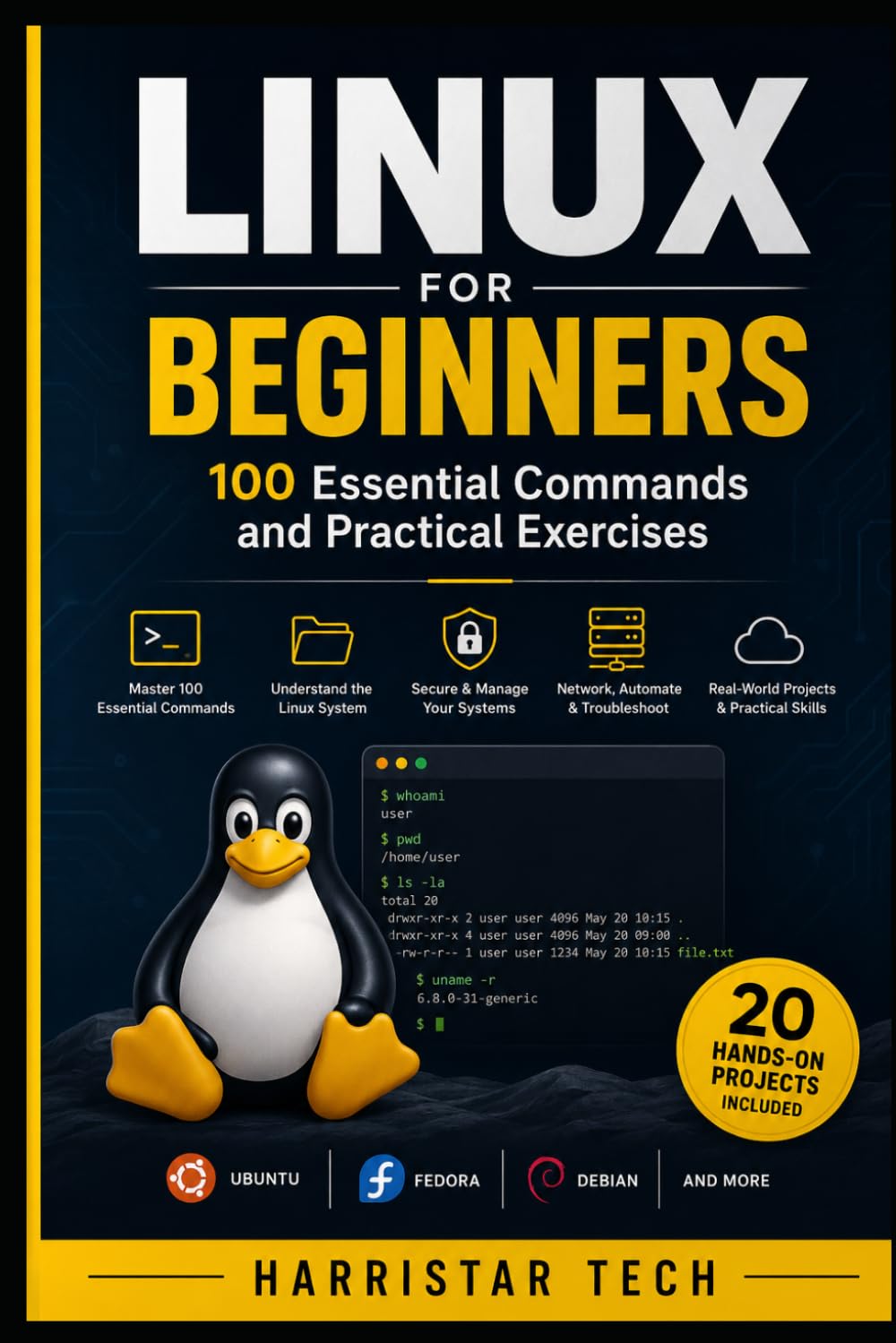 Linux for Beginners: 100 Essential Commands and Practical Exercises: A Hands-On Guide to Linux Commands, File Management, System Administration,... (The Practical IT & Technology Skills) baixar o livro de graça