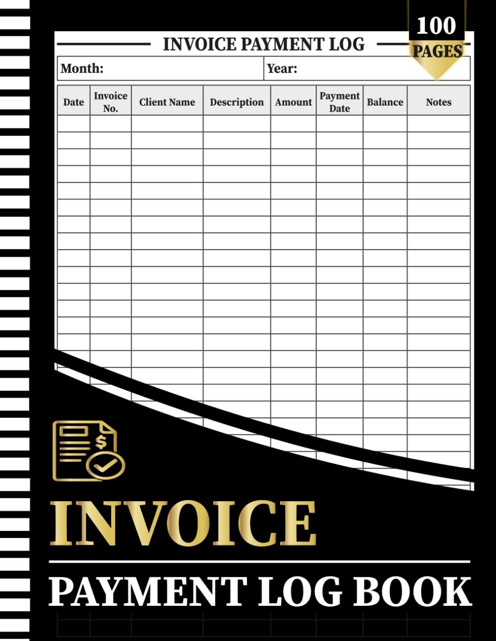 Invoice Payment Log Book: Track Client Billing, Due Dates, Outstanding Balances, Financial Records & Transactions baixar o livro de graça