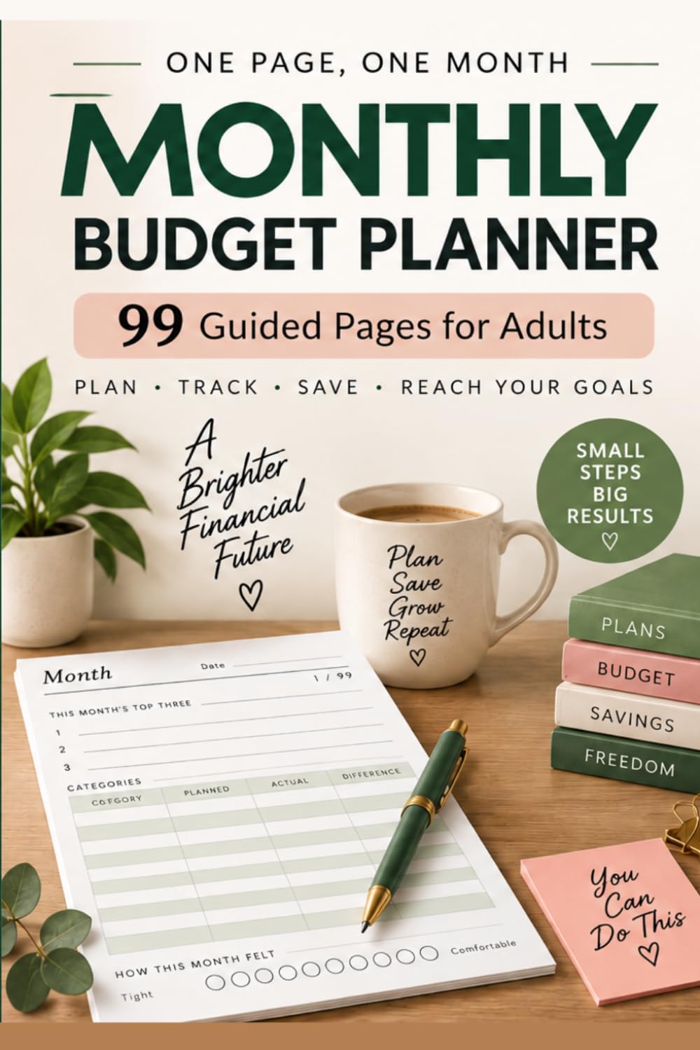 capítulo por capítulo baixar Monthly Budget Planner: 99 Guided Pages for Adults: Simple Undated Budget Organizer to Plan Expenses, Track Spending, Set Priorities and Review Your Financial Progress