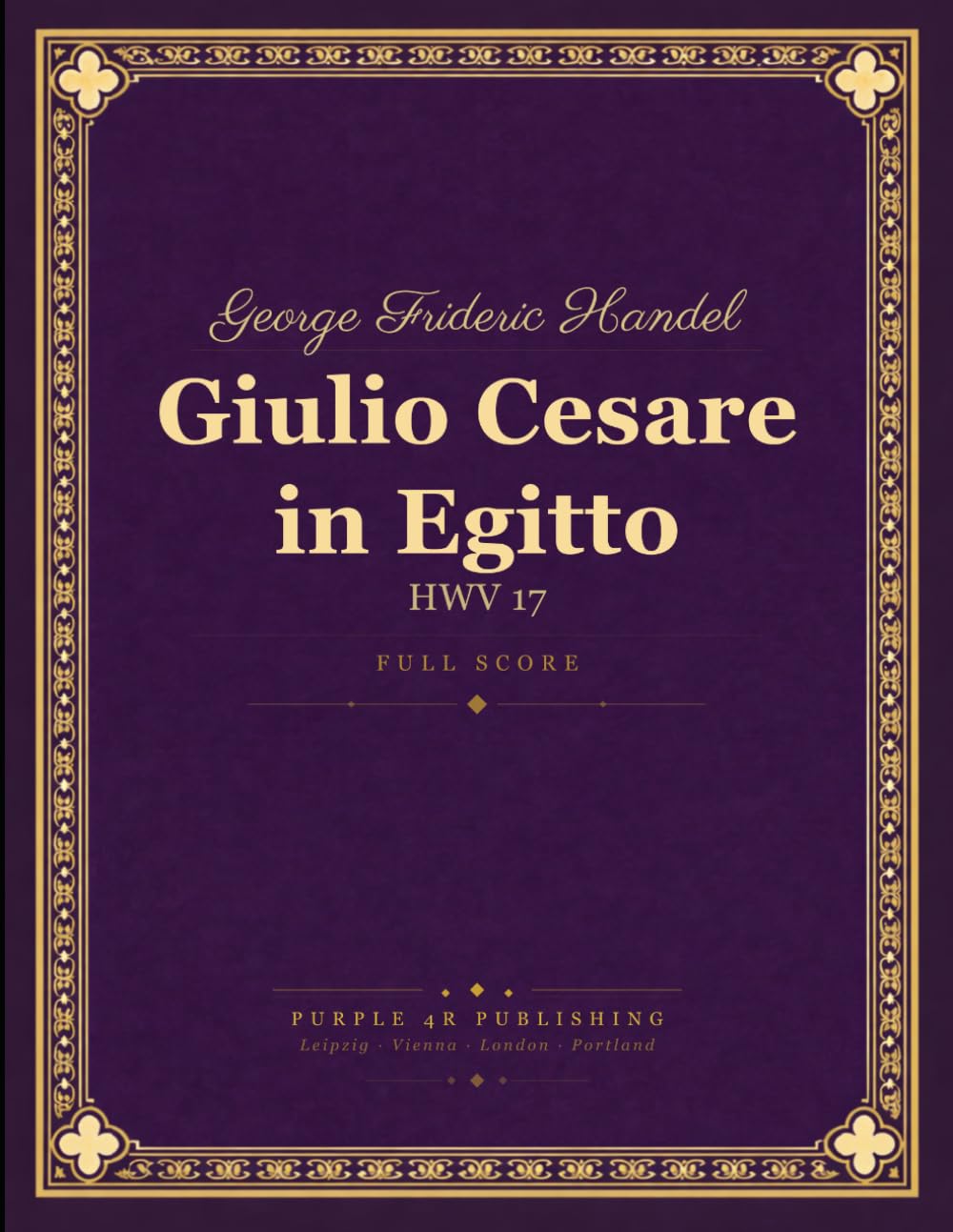 Handel: Giulio Cesare in Egitto, HWV 17 - Full Orchestral Score baixar o livro de graça