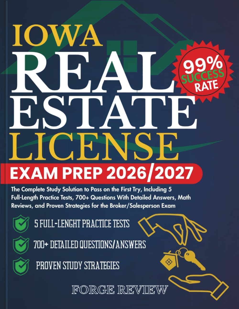 capítulo por capítulo baixar IOWA Real Estate License Exam Prep 2026/2027: The Complete Study Solution to Pass on the First Try, Including 5 Full-Length Practice Tests, 700+... Strategies for the Broker/Salesperson Exam