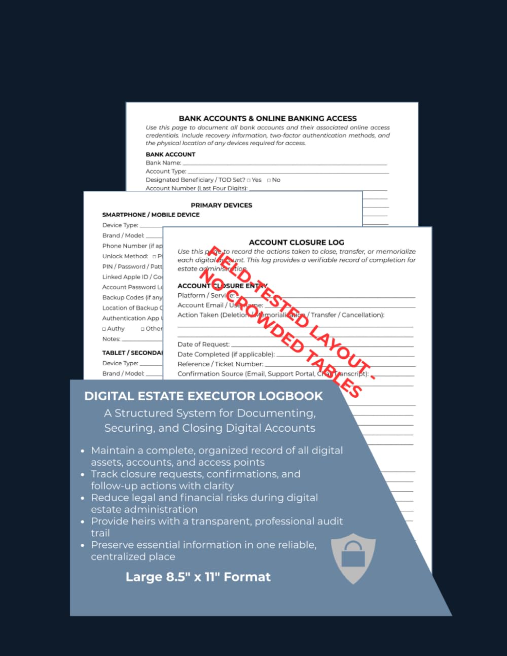 ler totalmente Digital Estate Executor Logbook: A Structured Record for Managing Devices, Digital Assets, Accounts, and Final Closures (Estate & Probate Administration Series)