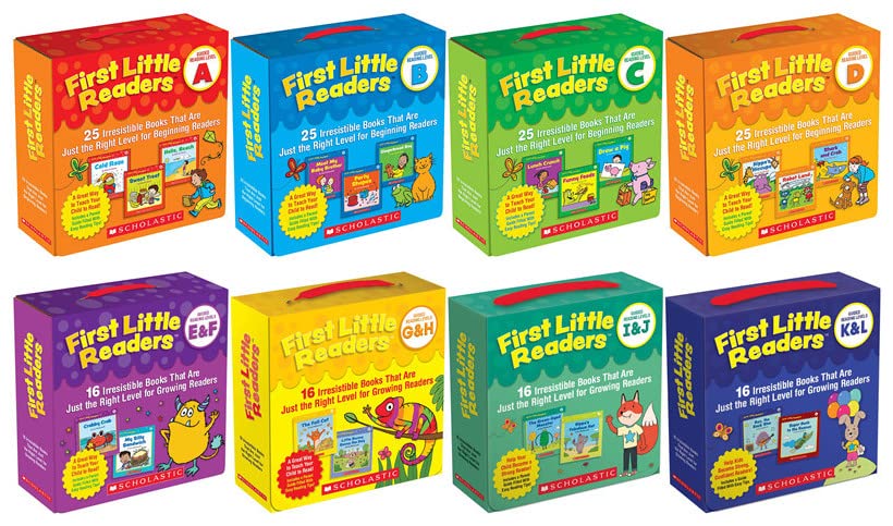 Scholastic First Little Readers 8 Parent Packs Complete Set - Guided Reading Level A, B, C, D, E&F, G&H, I&J, K&L baixar o livro de graça