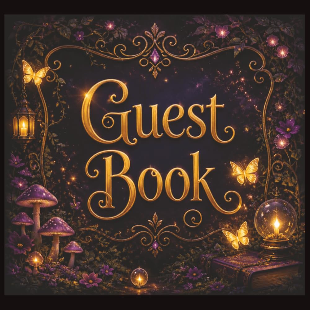 ler totalmente Guest Book: Whimsical Fantasy Guest Book with Butterfly Accents for Weddings, Fairytale Ceremonies, Parties, Romantic Celebrations, Memorials and Life Celebrations