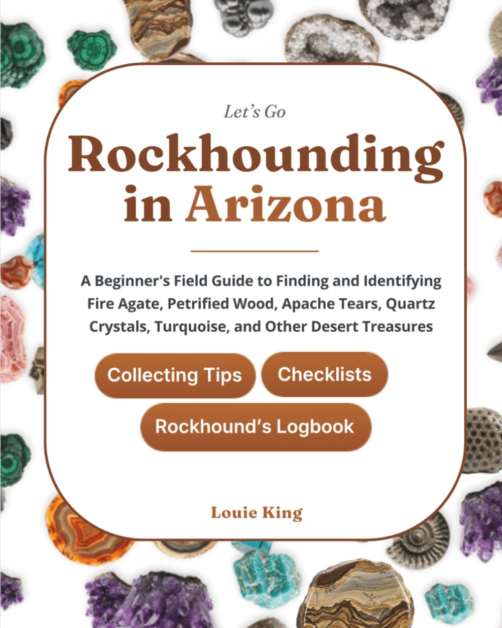 Let's Go Rockhounding in Arizona: A Beginner's Field Guide to Finding and Identifying Fire Agate, Petrified Wood, Apache Tears, Quartz Crystals, ... Tips, Checklists, and a Rockhound's Logbook