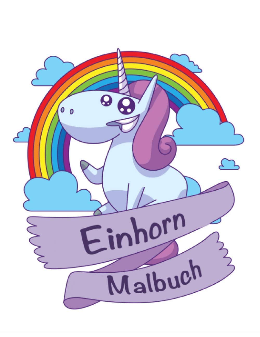 ler totalmente Einhorn Malbuch: Eine nette Malbuch für Mädchen und Jungen im Alter von 4-8; mit 100 schönen Design (German Edition)