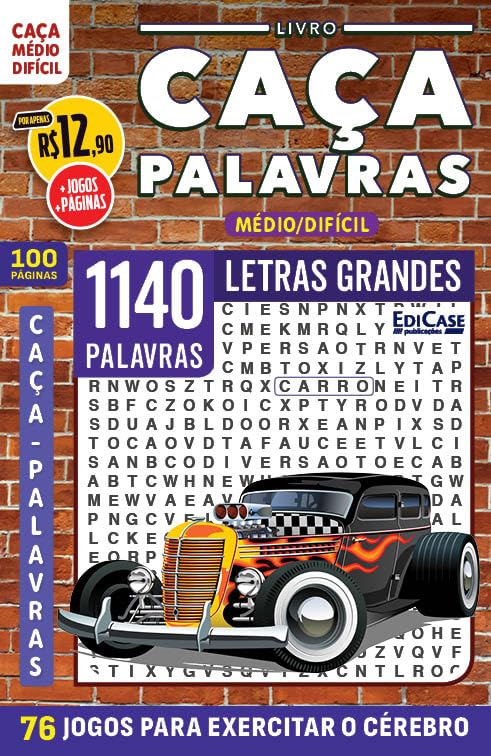Livro Caça-Palavras ed.118 - 100 págs.- Médio/Difícil: 76 Jogos para exercitar o cérebro baixar o livro de graça
