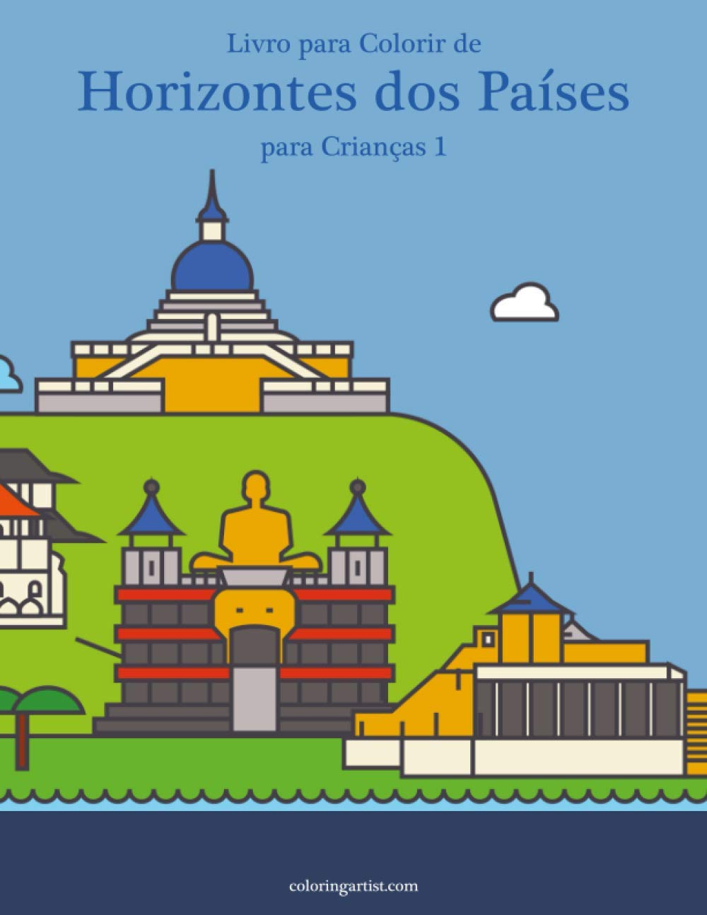 Livro para Colorir de Horizontes dos Países para Crianças 1 baixar o livro de graça
